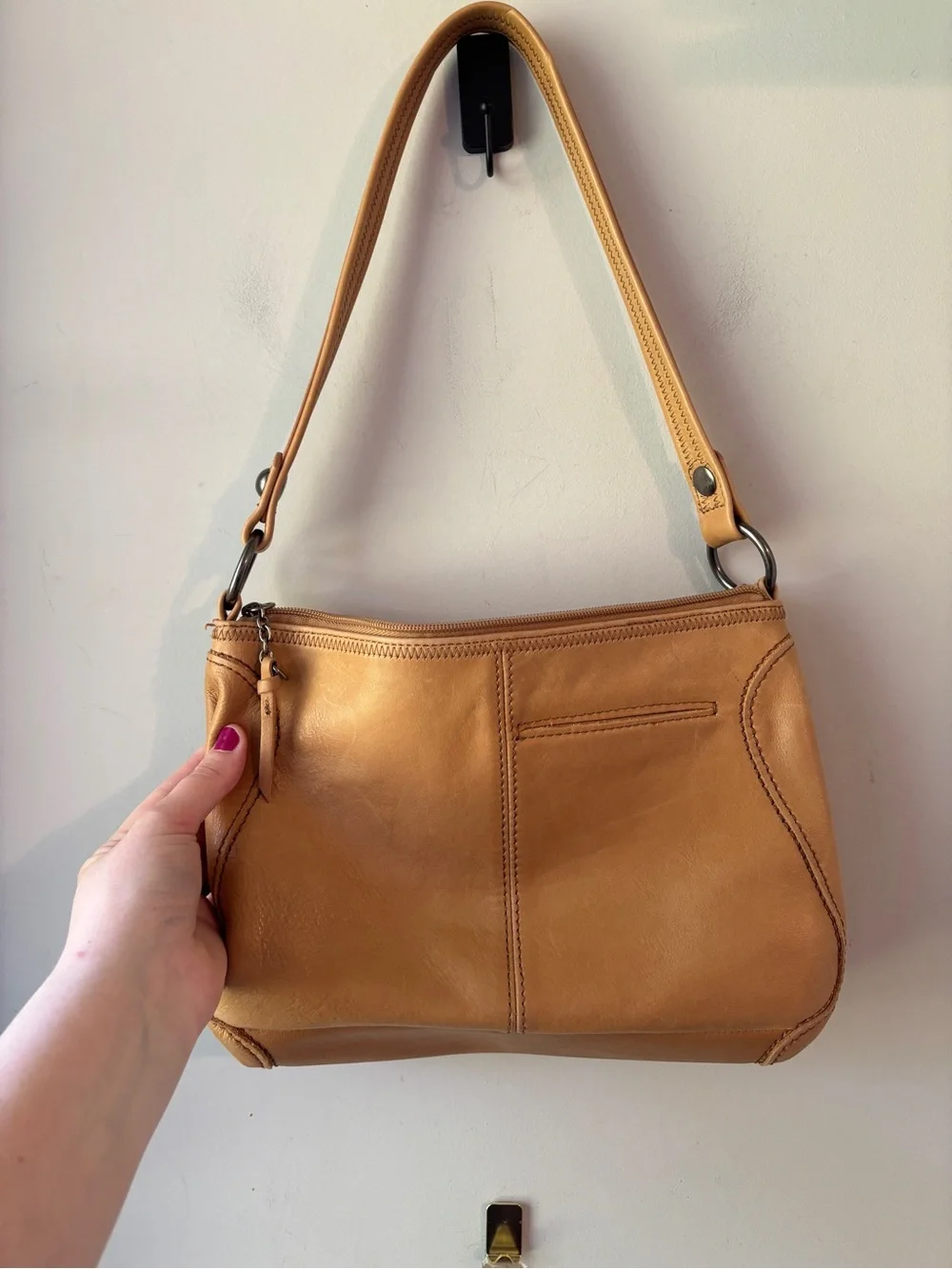 The Sak Tan Leather Shoulder Bag